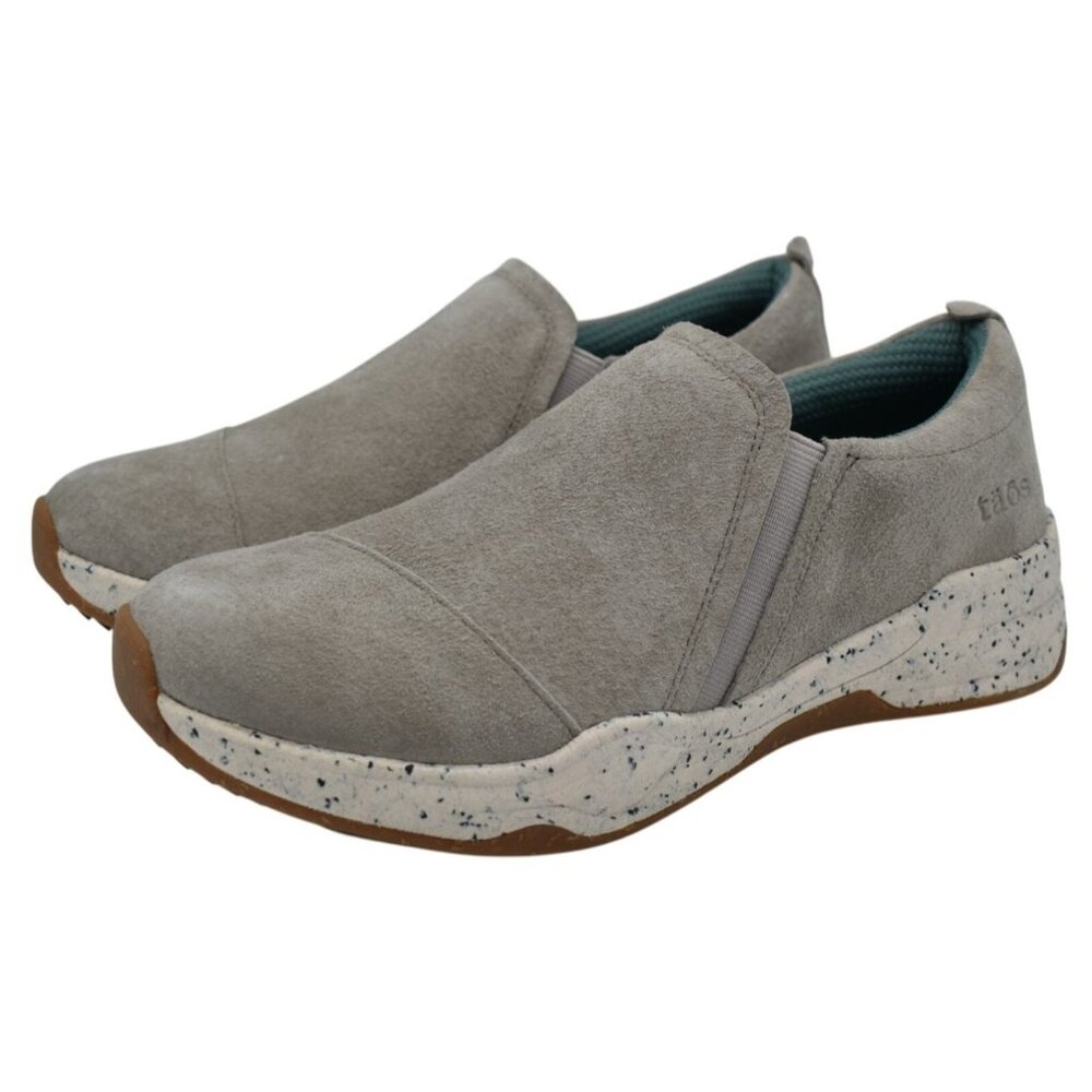TAOS Womens‎ Size 7.5 Super Step In Cement Nubuck Comfort Casual Slip On Shoes